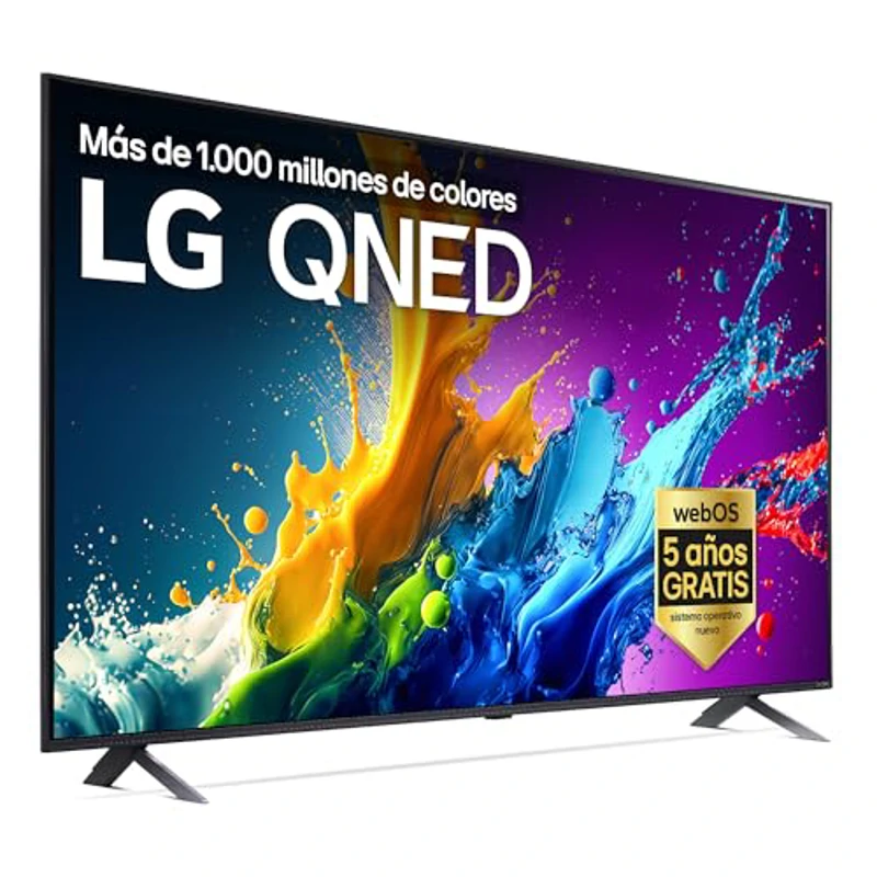 LG 50QNED80T6A 50", 4K QNED, Smart TV, HDR10, WebOS24, Serie 80, Procesador Potente e Inteligente, Dolby Digital Plus, Alexa/Google Assistant, Negro