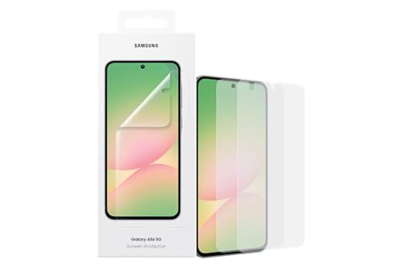 Samsung 2 protectores de pantalla transparentes antirreflejos para Galaxy A56, transparente