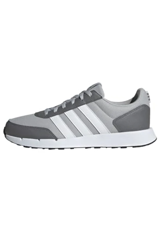 adidas Run 50s Shoes, Zapatos Unisex Adulto, Grey Two/Cloud White/Grey Four, 46 EU
