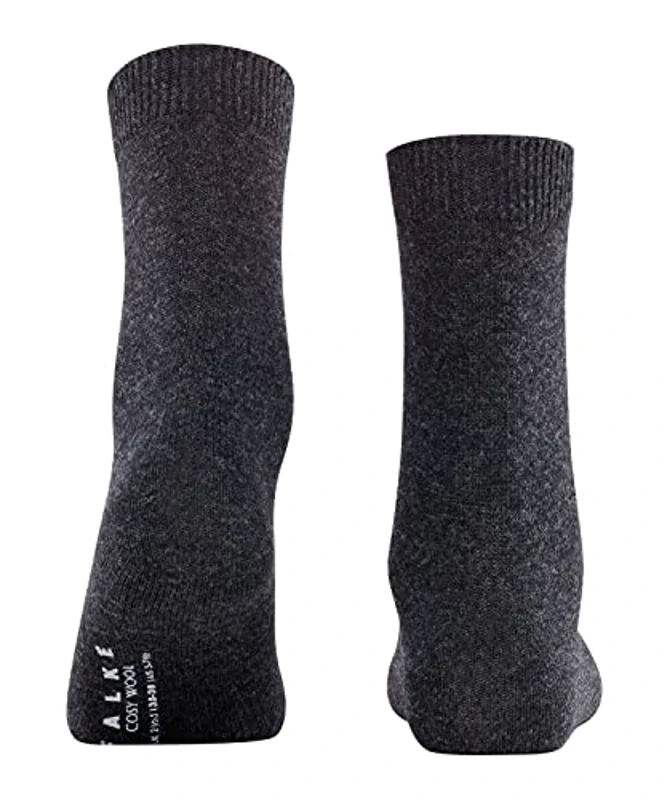 FALKE Cosy Wool W So Lana Cachemira Unicolor 1 Par Calcetines, Gris Anthracite Melange 3080, 35-38 para Mujer - Imagen 2