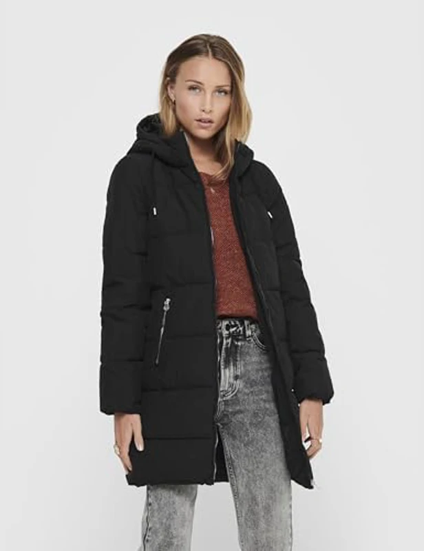 ONLY Puffer Coat ONLDOLLY Puffer Coat Black XS Black 1 XS - Imagen 2
