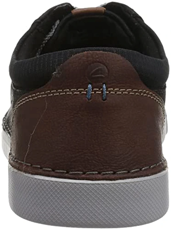 Clarks Gereld Lace, Zapatillas, para Hombre, Negro (Black Leather), 41.5 EU - Imagen 3