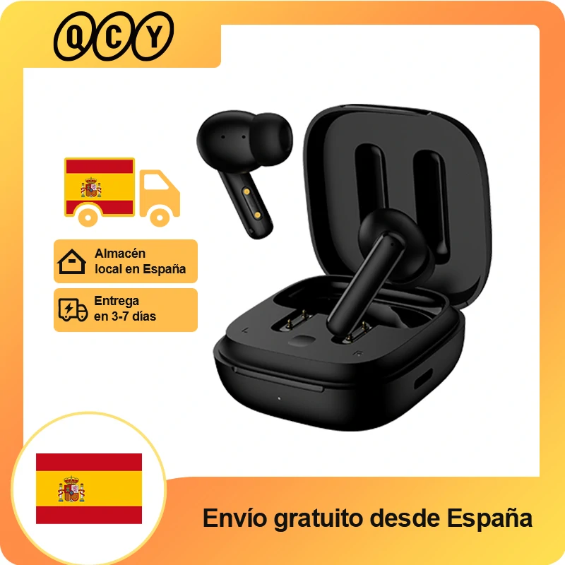 QCY-auriculares inalámbricos T13 ANC, cascos con Bluetooth 5,3, TWS, ANC, cancelación de ruido, 4 micrófonos, ENC, intrauditivos, manos libres - Imagen 1