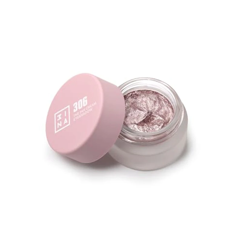3INA MAKEUP - The 24H Cream Eyeshadow 306 - Sombra de Ojos Rosa Claro 24H de Duración - Sombra de Ojos en Crema & Waterproof - Acabado Mate Brillante & Metálico - Vegan - Cruelty Free - Imagen 1