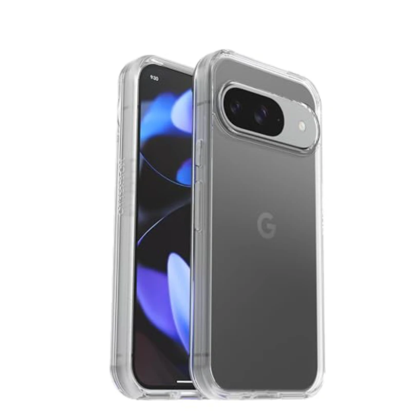 Otterbox Funda para Google Pixel 9 / Pixel 9 Pro Symmetry Clear, Resistente a Golpes y caídas, Funda Protectora Fina, Testada 3X con estándares Militares anticaídas, Transparente