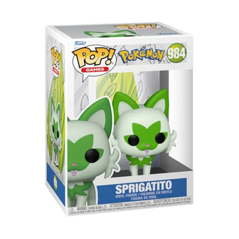 Funko Pop! Games: Pokemon - Sprigatito - Figura de Vinilo Coleccionable - Idea de Regalo- Mercancia Oficial - Juguetes para Niños y Adultos - Video Games Fans - Muñeco para Coleccionistas