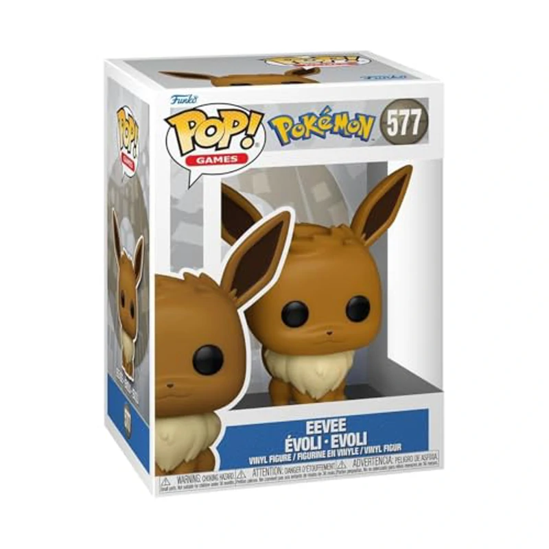 Funko Pop! Games: Pokemon - Eevee - Figura de Vinilo Coleccionable - Idea de Regalo - Mercancia Oficial - Juguetes para Niños y Adultos - Video Games Fans - Muñeco para Coleccionistas y Exposición