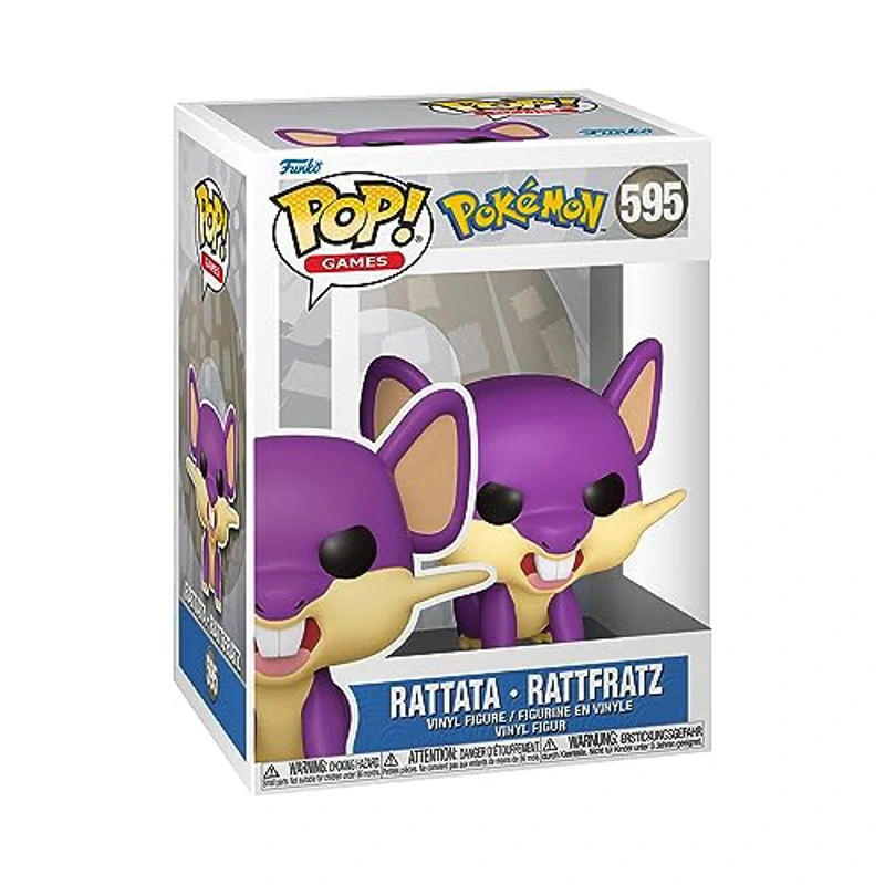 Funko Pop! Games: Pokemon - Rattata - Figura de Vinilo Coleccionable - Idea de Regalo- Mercancia Oficial - Juguetes para Niños y Adultos - Video Games Fans - Muñeco para Coleccionistas y Exposición
