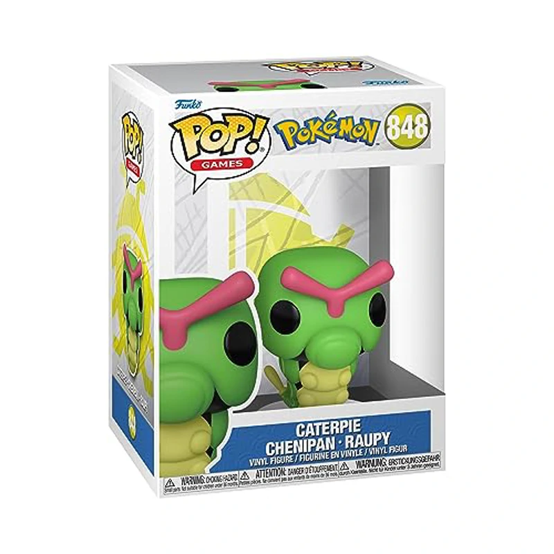 Funko Pop! Games: Pokemon - Caterpie - Figura de Vinilo Coleccionable - Idea de Regalo- Mercancia Oficial - Juguetes para Niños y Adultos - Video Games Fans - Muñeco para Coleccionistas y Exposición