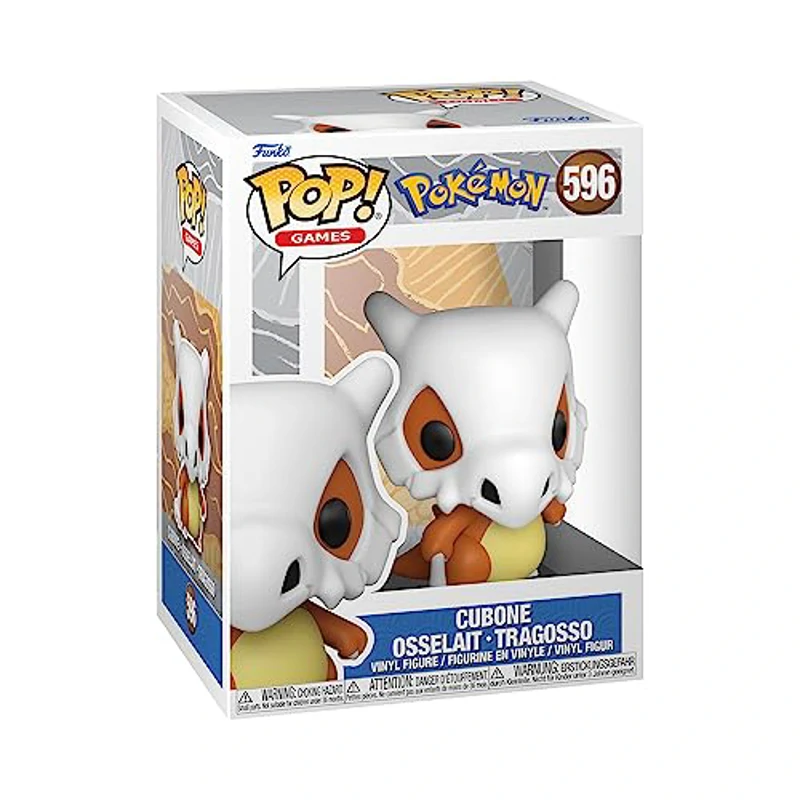 Funko Pop! Games: Pokemon - Cubone - Figura de Vinilo Coleccionable - Idea de Regalo- Mercancia Oficial - Juguetes para Niños y Adultos - Video Games Fans - Muñeco para Coleccionistas y Exposición
