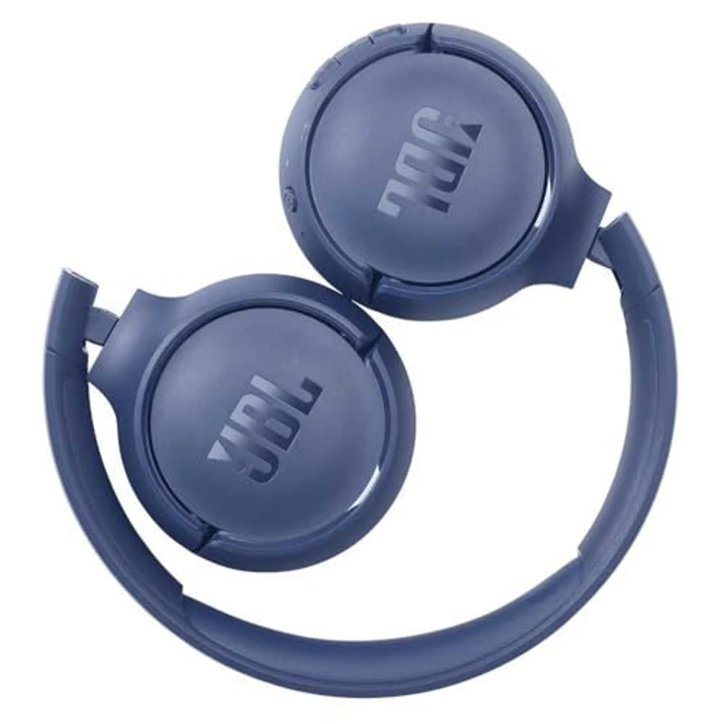 JBL Tune 510 BT Auriculares inalámbricos on-ear con tecnología Bluetooth, ligeros, cómodos y plegables, hasta 40h de batería, Siri y Asistente de Google, con conexión multipunto, azul